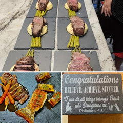 Slate Serving Plates 15Pcs Food Safe For Chefs by Snagg A Plate