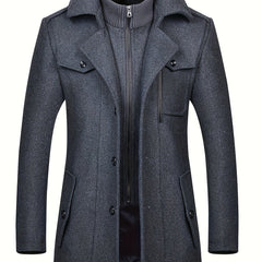 Men’s Autumn/Winter Double-Breasted Tweed Coat by Snagg A Coat