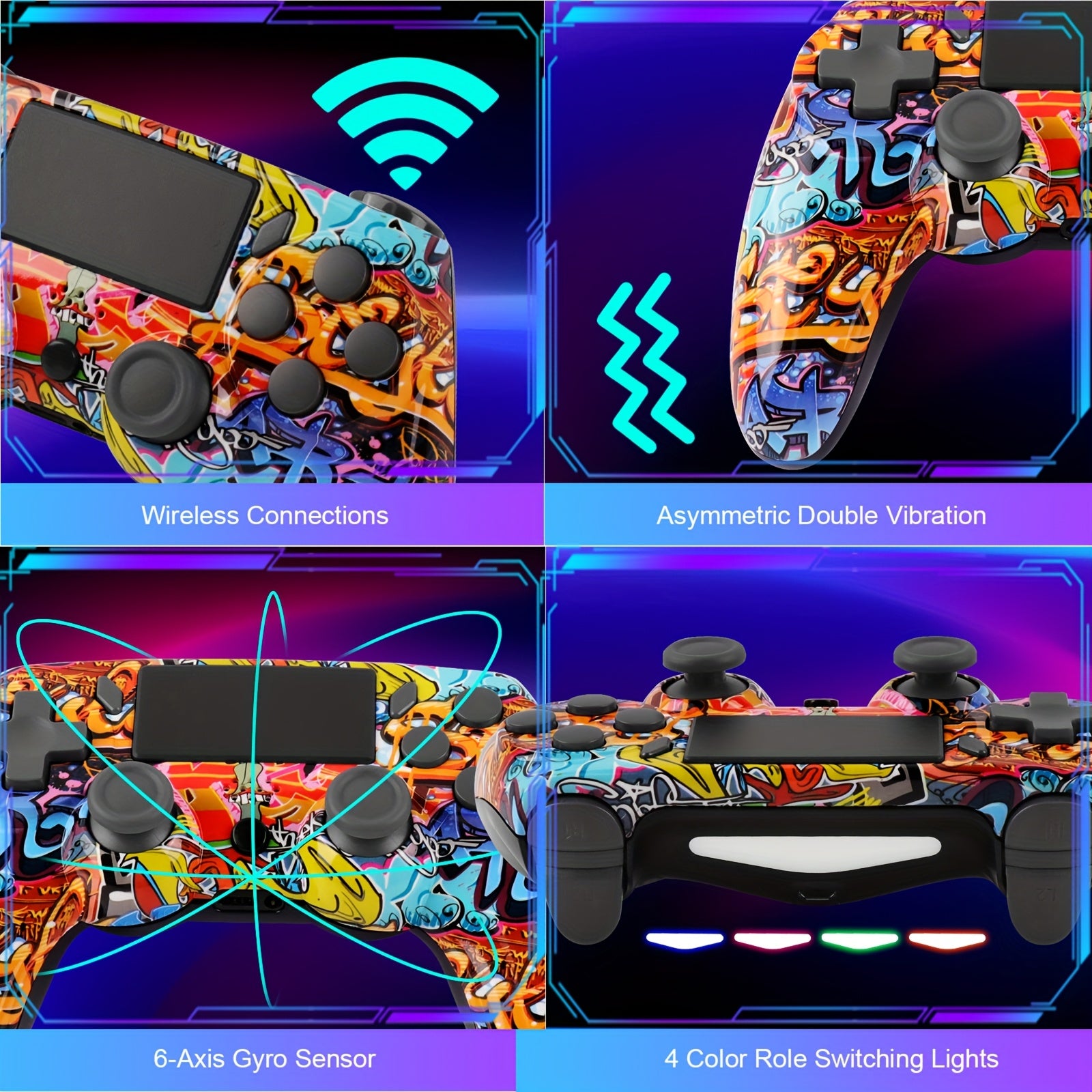 Wireless Game Controller Compatible With PS3, PS4 & PC by Snagg A Game Controller