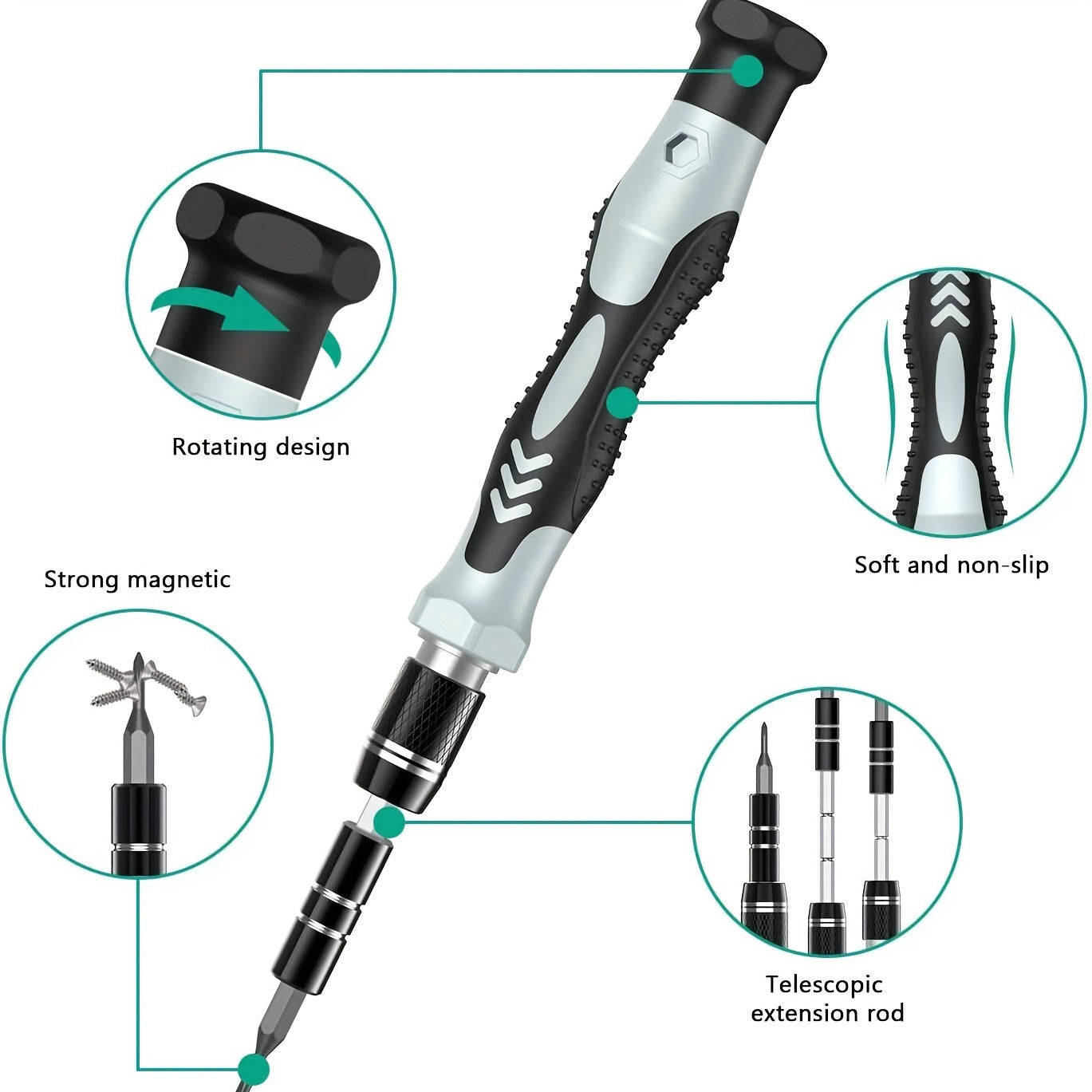 132-in-1 Precision Magnetic Screwdriver Set