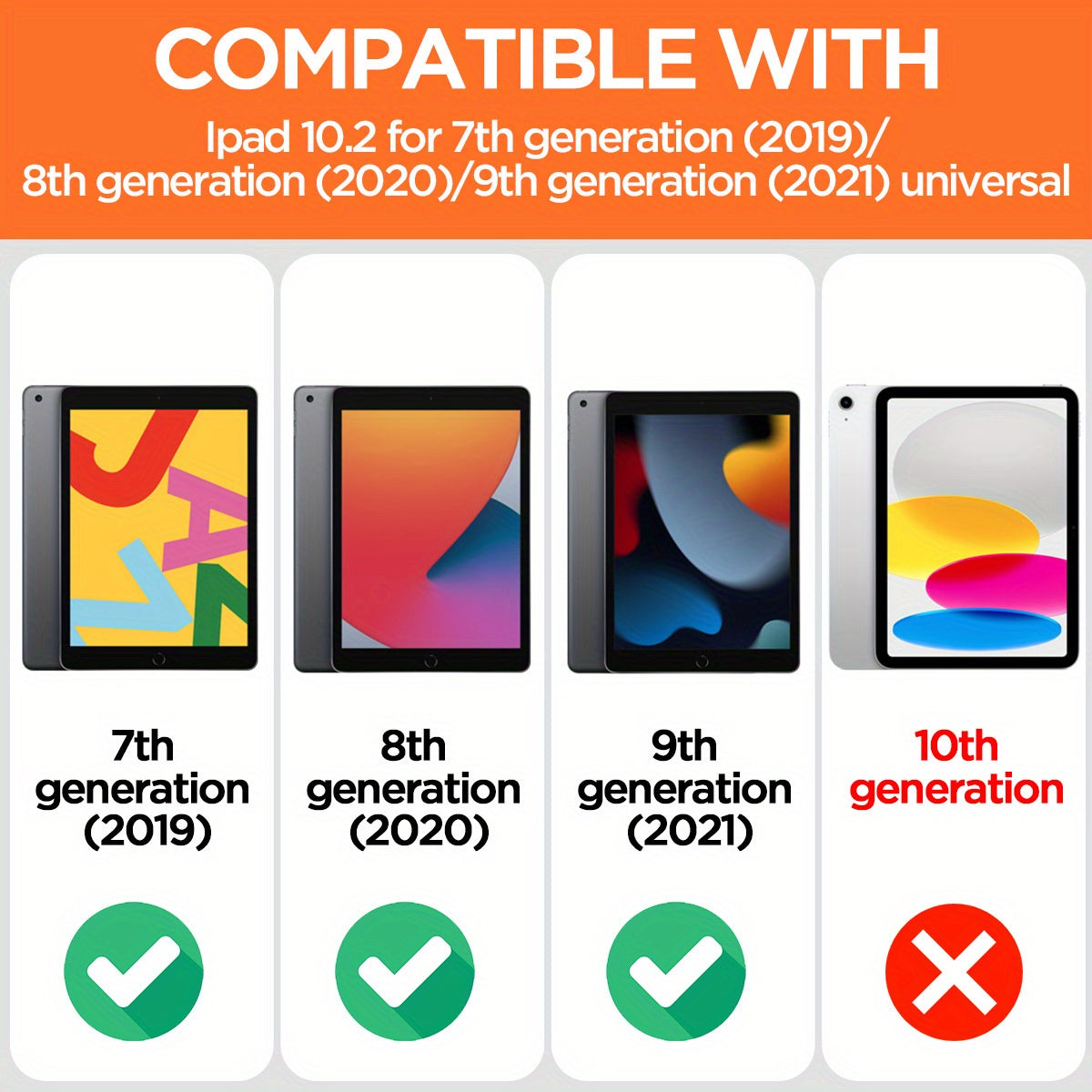 Heavy Duty Shockproof Waterproof Case For iPad 9th 8th 7th Generation 10.2" by Snagg An iPad Case