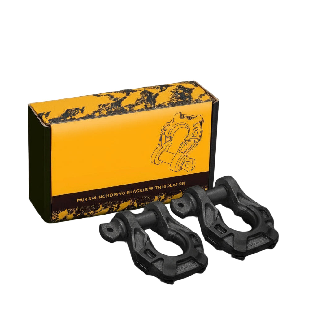 Pair of 4.75 Ton Bow Shackles – 3/4-Inch D-Ring by Snagg A Bow Shackle