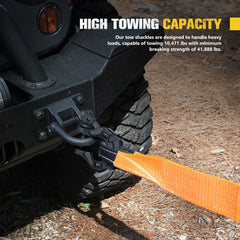 Pair of 4.75 Ton Bow Shackles – 3/4-Inch D-Ring by Snagg A Bow Shackle