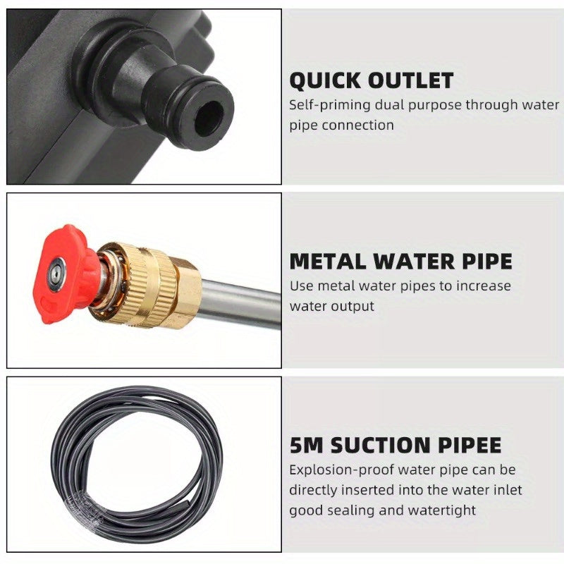 5-in-1 Cordless High-Pressure Washer