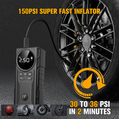 5 in 1 Portable Car Jump Starter with Air Compressor by Snagg A Jump Starter