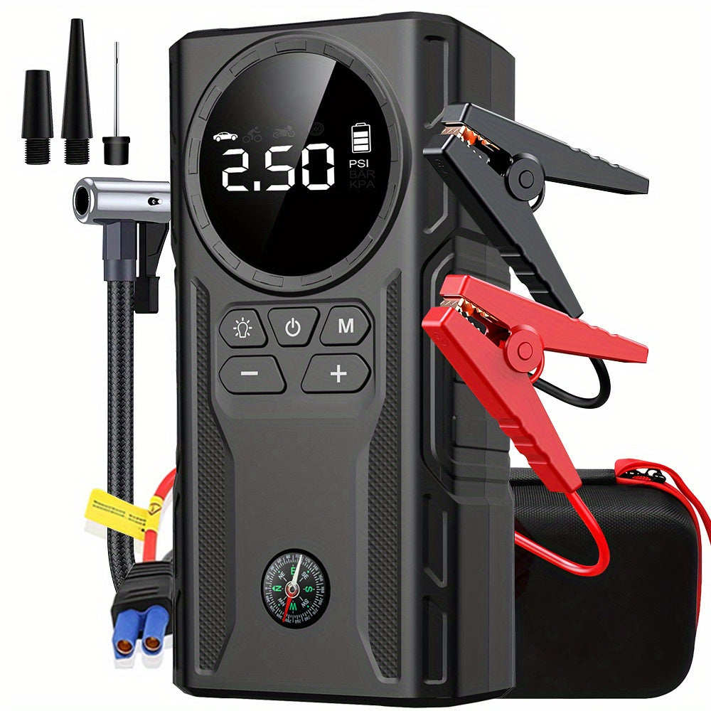 5 in 1 Portable Car Jump Starter with Air Compressor by Snagg A Jump Starter