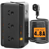 Tower Powerboard with USB-C | 12-Outlet Surge Protector (1.8m) by Snagg An Extension Cable