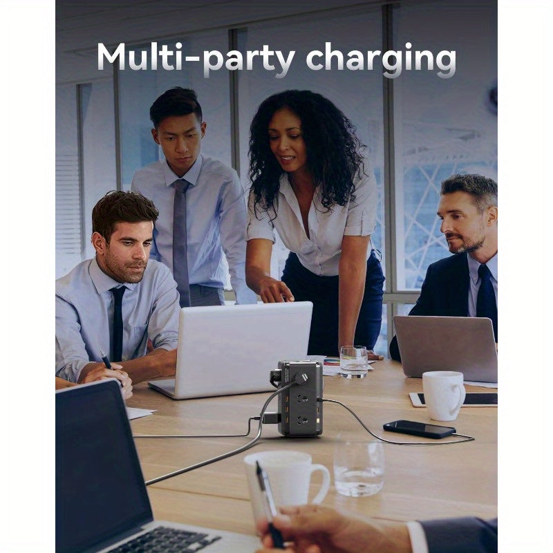 Tower Powerboard with USB-C | 12-Outlet Surge Protector (1.8m) by Snagg An Extension Cable