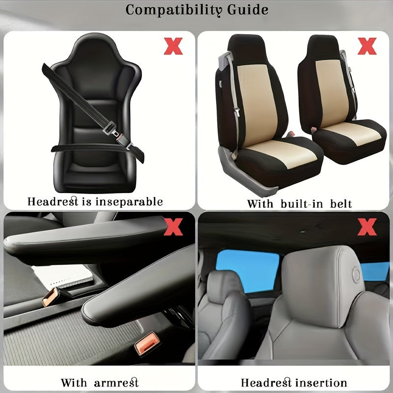 Luxury Women’s 5 Seat Car Seat Cover Set by Snagg A Seat Cover