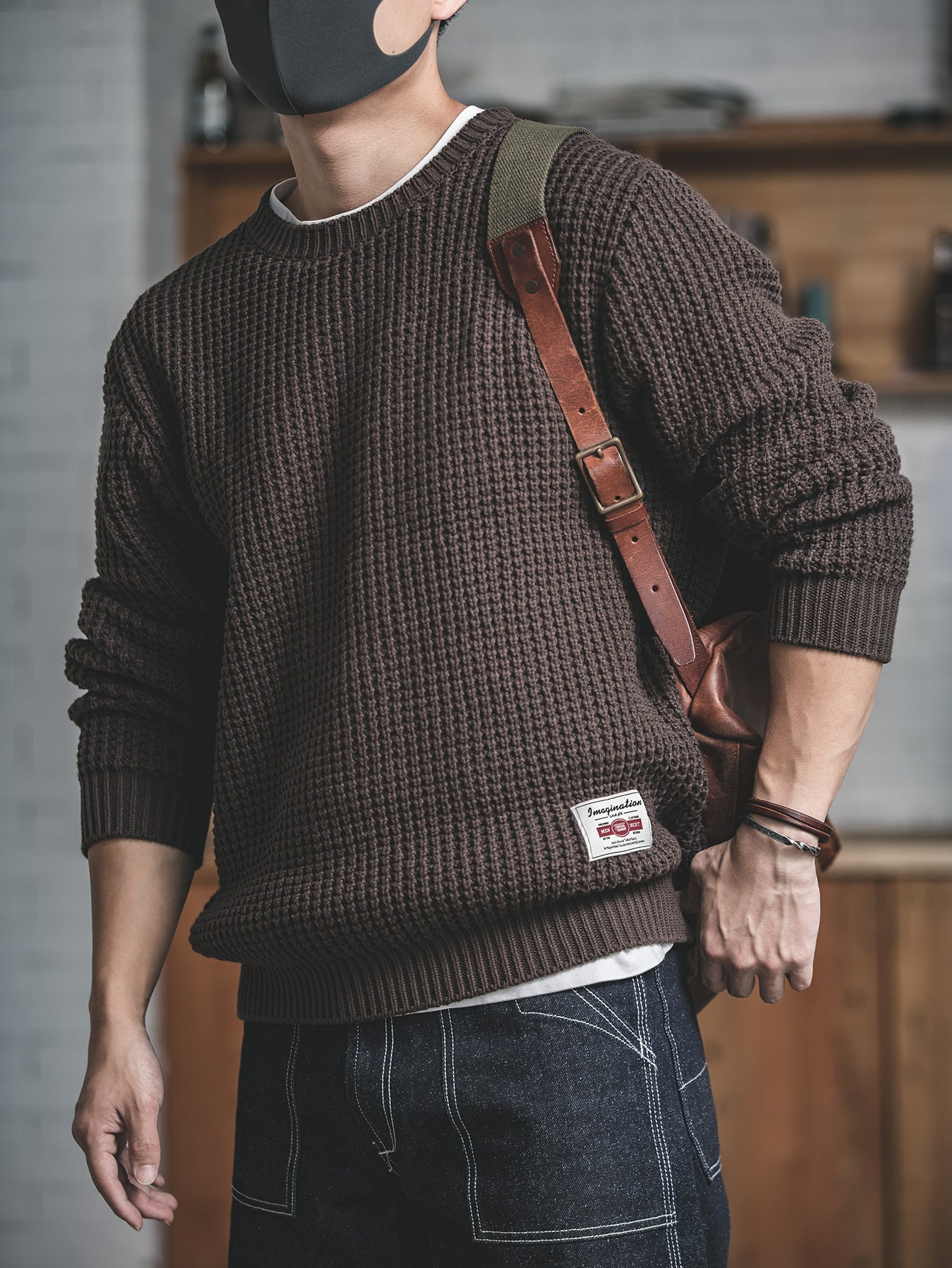 Men’s Vintage Casual Knit Sweater by Snagg A Jumper