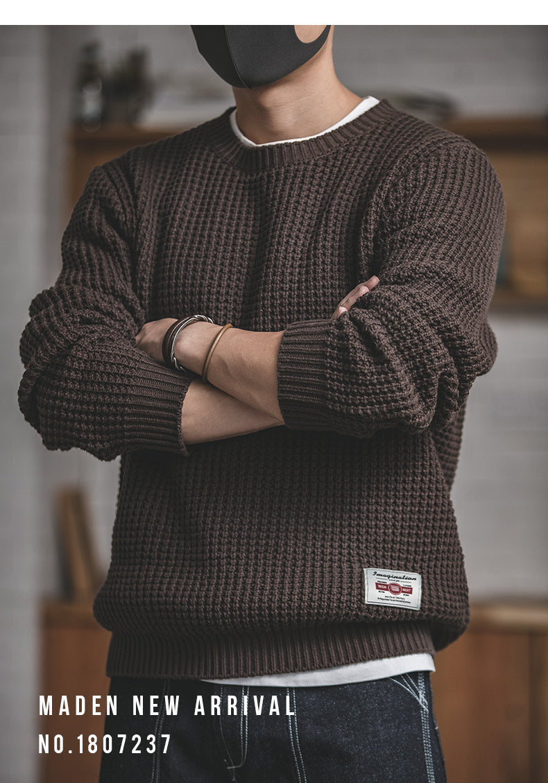 Men’s Vintage Casual Knit Sweater by Snagg A Jumper