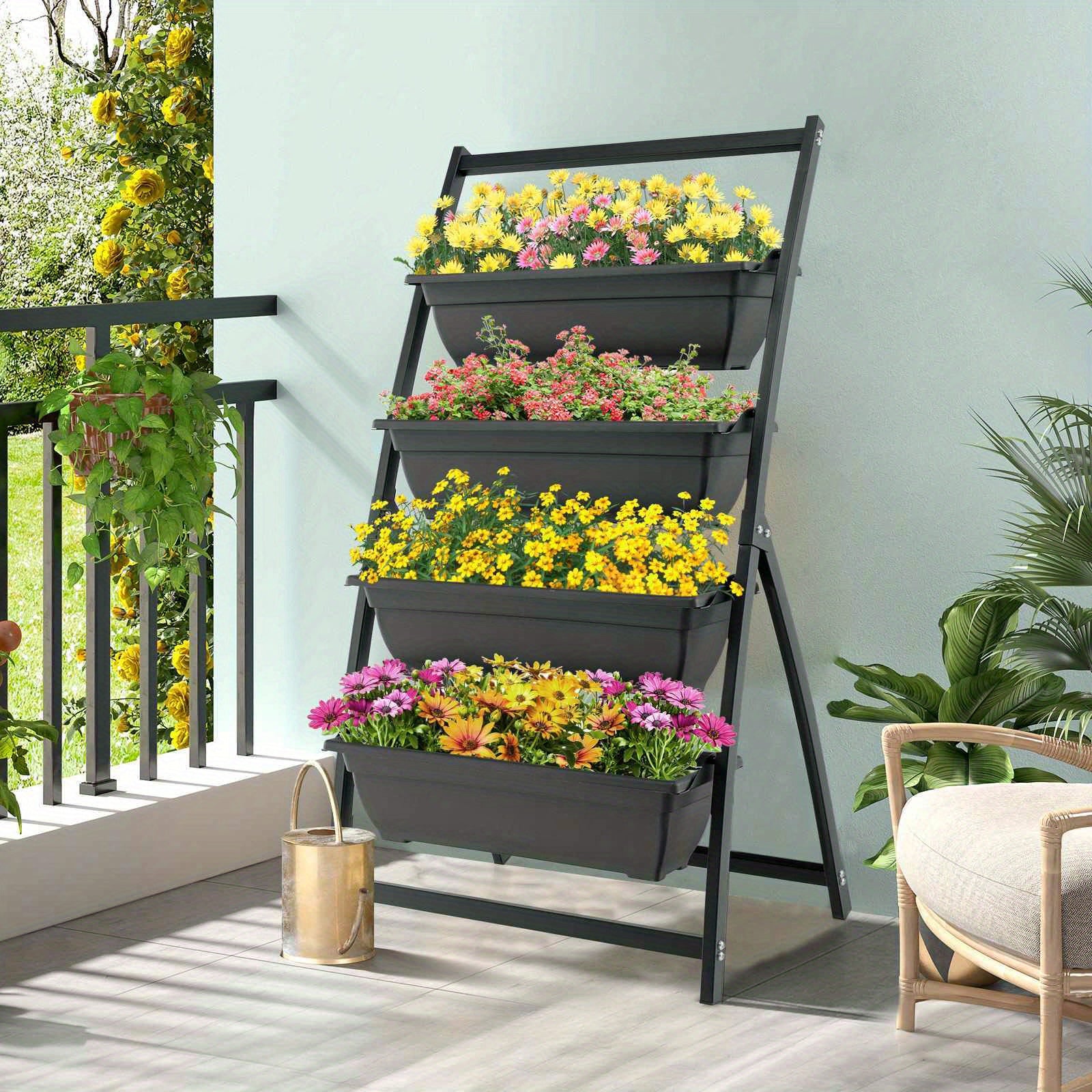 4 Tier Vertical Raised Garden Bed by Snagg A Rack