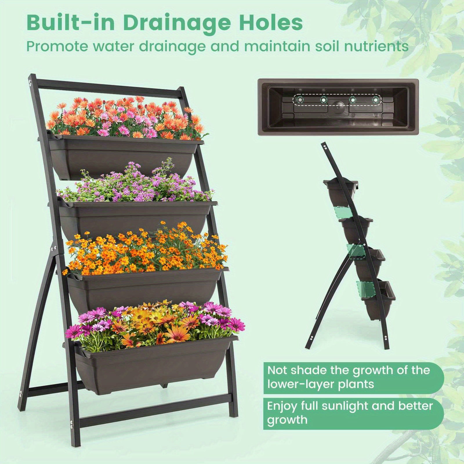4 Tier Vertical Raised Garden Bed by Snagg A Rack