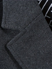 New Fall/Winter Men’s Wool Coat with Scarf Collar by Snagg A Coat