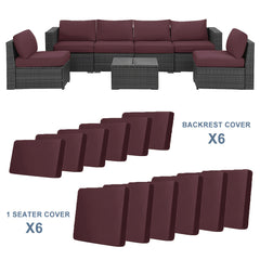 Outdoor Sofa Cushion Cover Set by Snagg A Cushion Cover