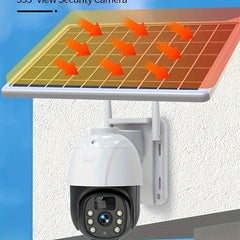 2 Pack 4MP Solar Powered Security Cameras by Snagg An Outdoor Camera