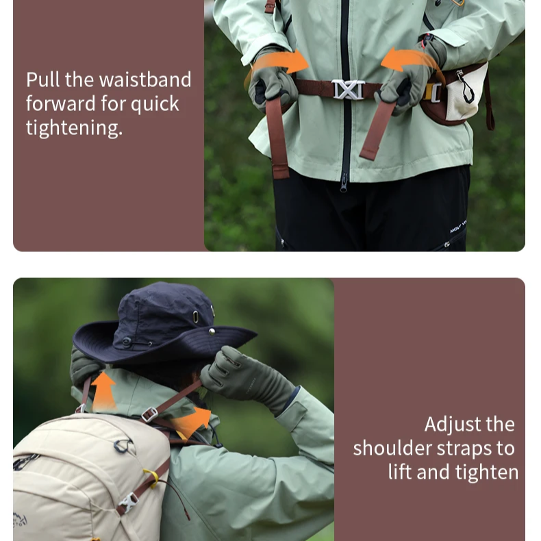 Waterproof Hiking Daypack with Rain Cover – Lightweight Travel & Camping Backpack for Men & Women