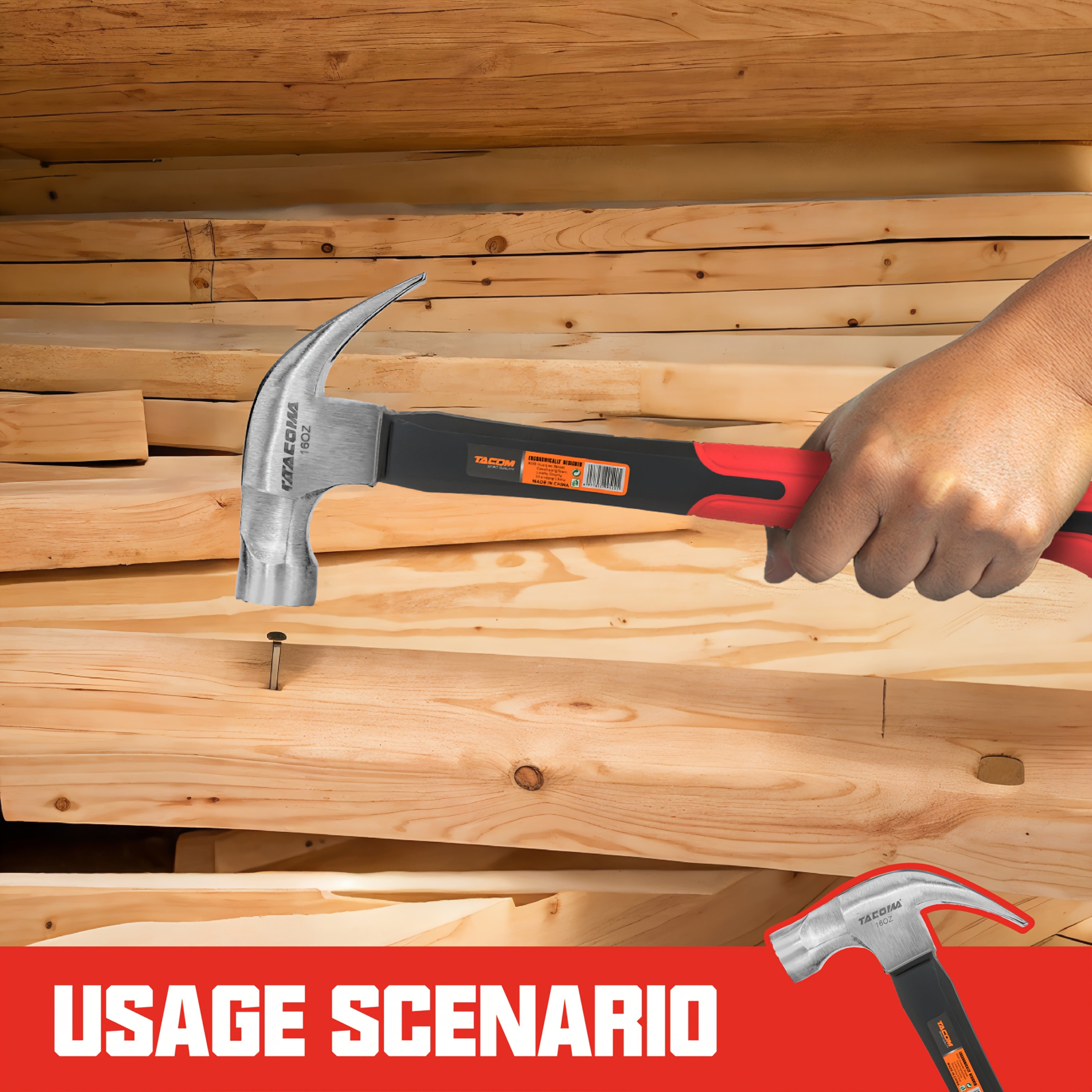 2 / 3 Pcs Shock Absorbing Hammer Set – Home Repair & DIY Essential - General Hand Tools