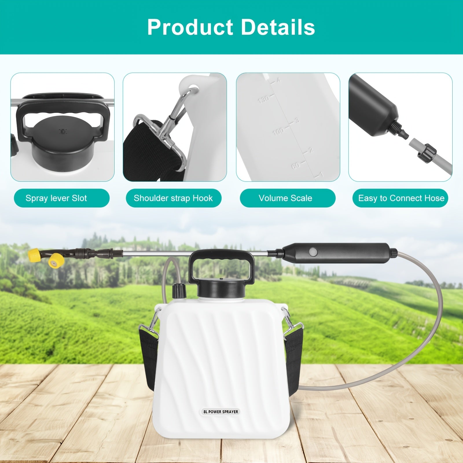 5L/8L Rechargeable Electric Garden Sprayer