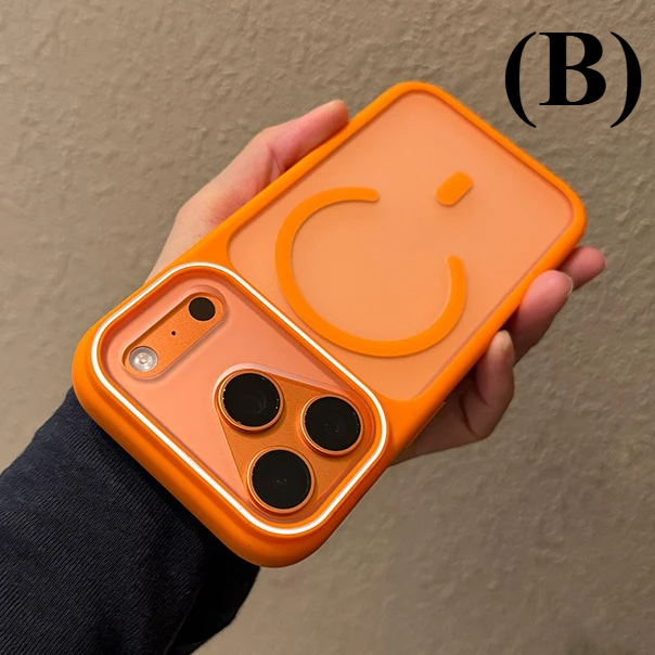 Matte MagSafe Translucent Frosted Shockproof Case – for iPhone 15 Series - B - Orange / Pro Max - Phone Cases & Covers