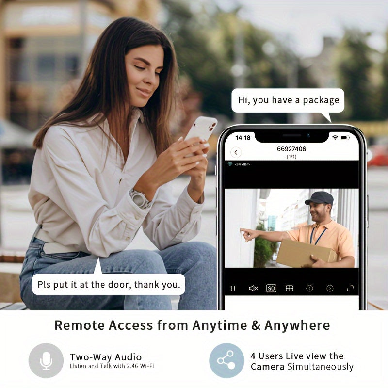 2 Pack 1080P Solar Powered Security Cameras by Snagg An Outdoor Camera