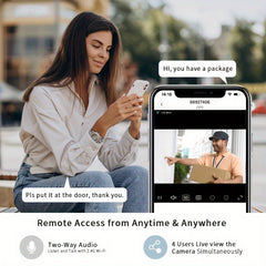 2 Pack 1080P Solar Powered Security Cameras by Snagg An Outdoor Camera