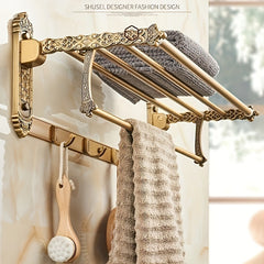 Vintage European-Style Wall-Mounted Towel Rack by Snagg A Rack