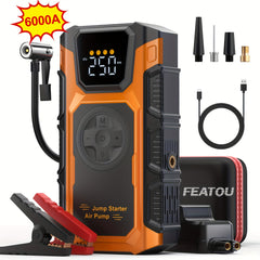 Portable Car Jump Starter with Air Compressor by Snagg A Jump Starter