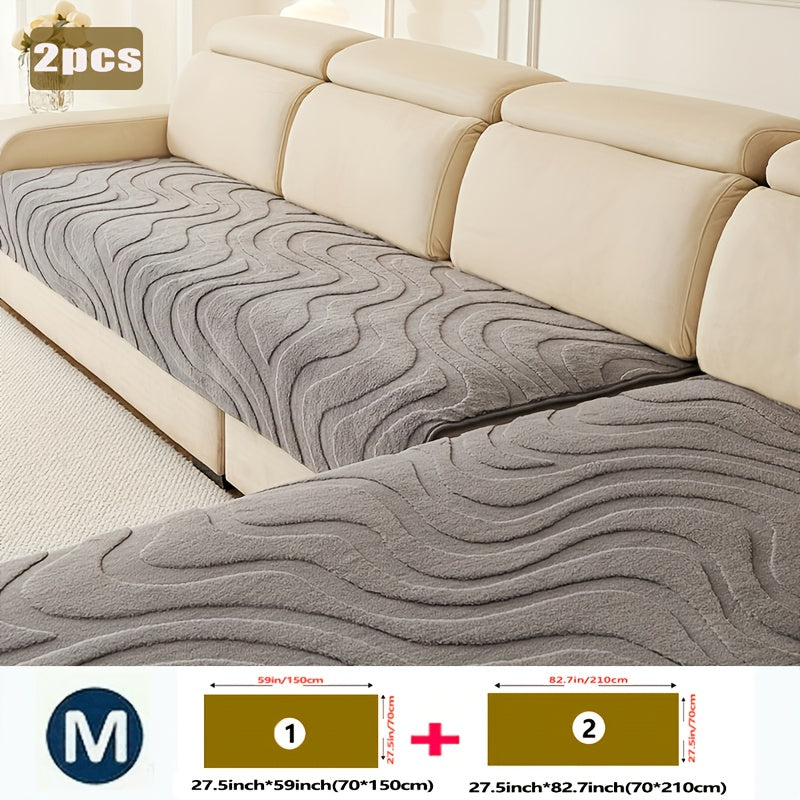 2pcs Bohemian Modern Wave Sofa Cushion Cover Set by Snagg A Sofa Cover