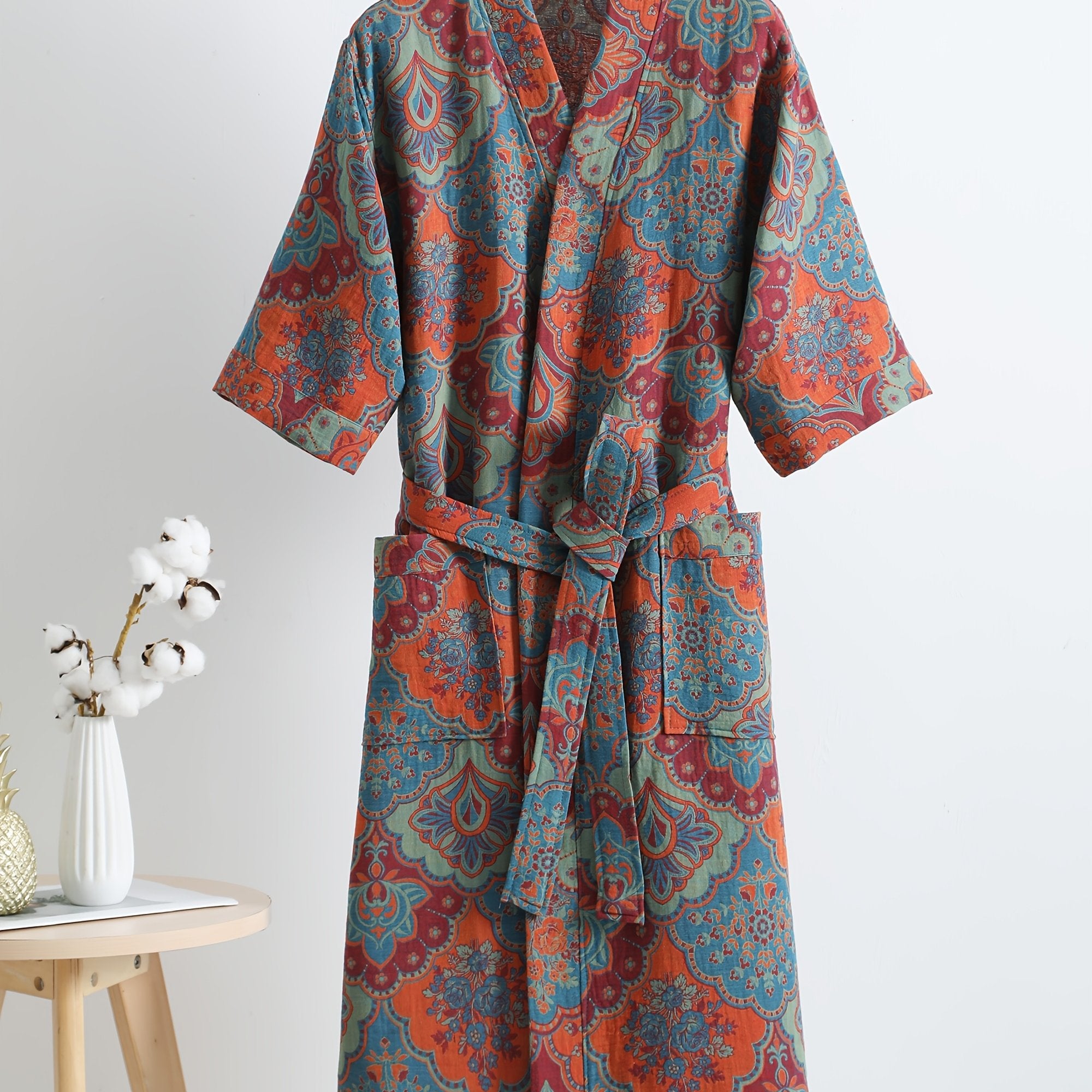Women’s Vintage Floral Pajama Robe by Snagg A Robe