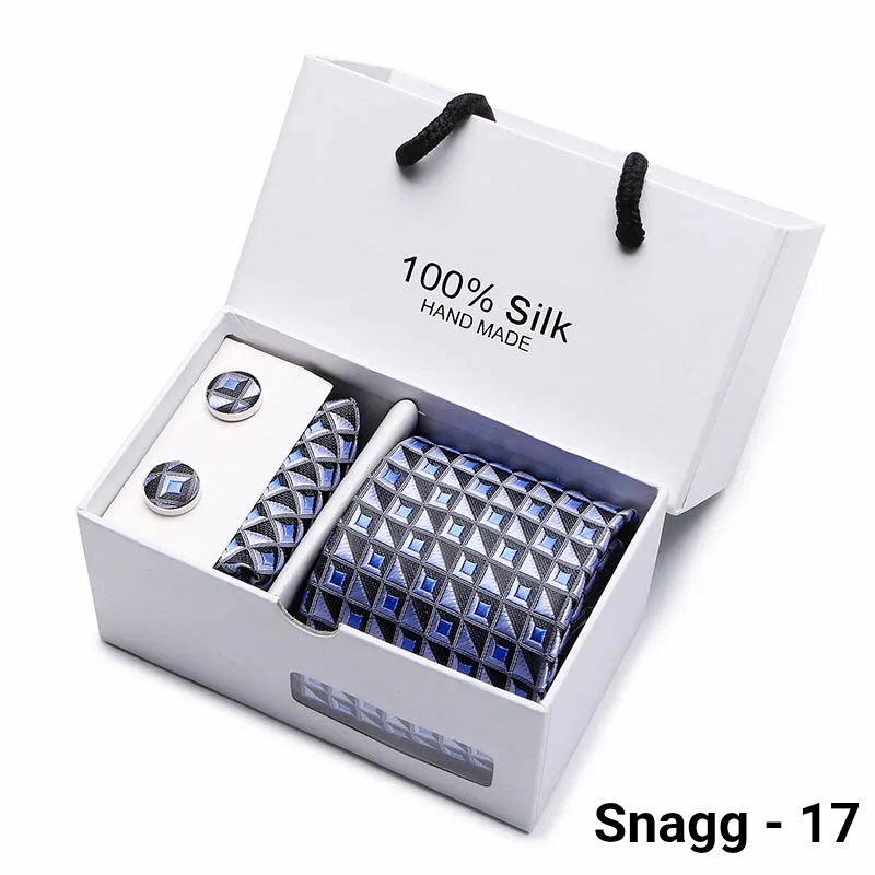 Luxury Silk Paisley Tie for Men — Extra-Long Woven Jacquard Necktie Suits & Weddings - Snagg - 17 - Others In Fashion