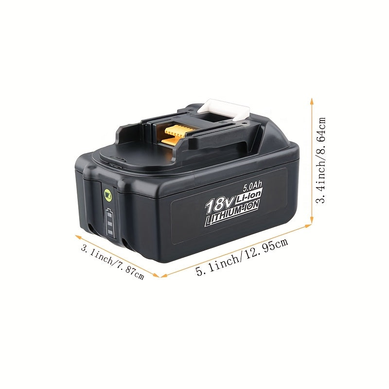 18V 5.0Ah Lithium-Ion Replacement Batteries for Makita
