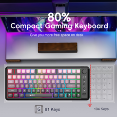 81 Key Wireless Keyboard Type-C Charging & Rechargeable Battery for PC & Mac by Snagg A Keyboard