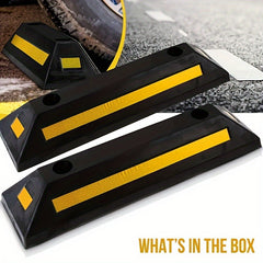 Heavy Duty Rubber Parking Stopper by Snagg A Wheel Chock