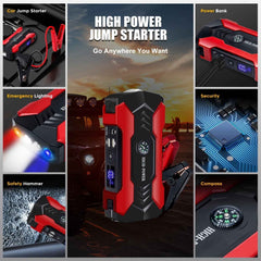 7000A High Power Car Battery Jump Starter - Roadside Essentials