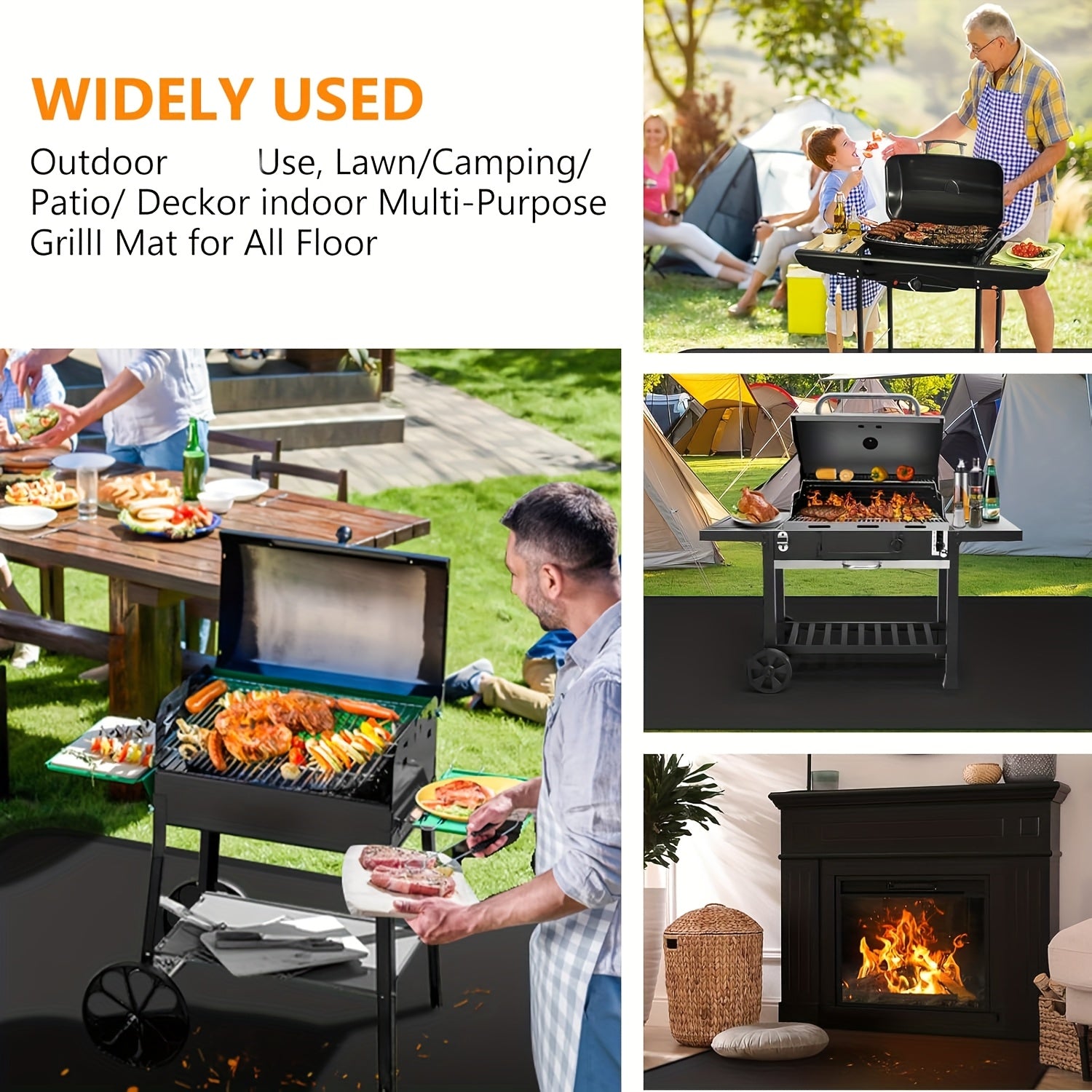 Fireproof BBQ Grill Mat by Snagg A Mat