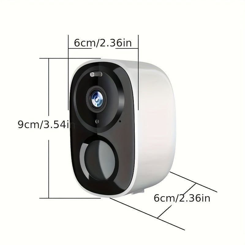3 Pack 2K Solar Powered Security Cameras by Snagg An Outdoor Camera