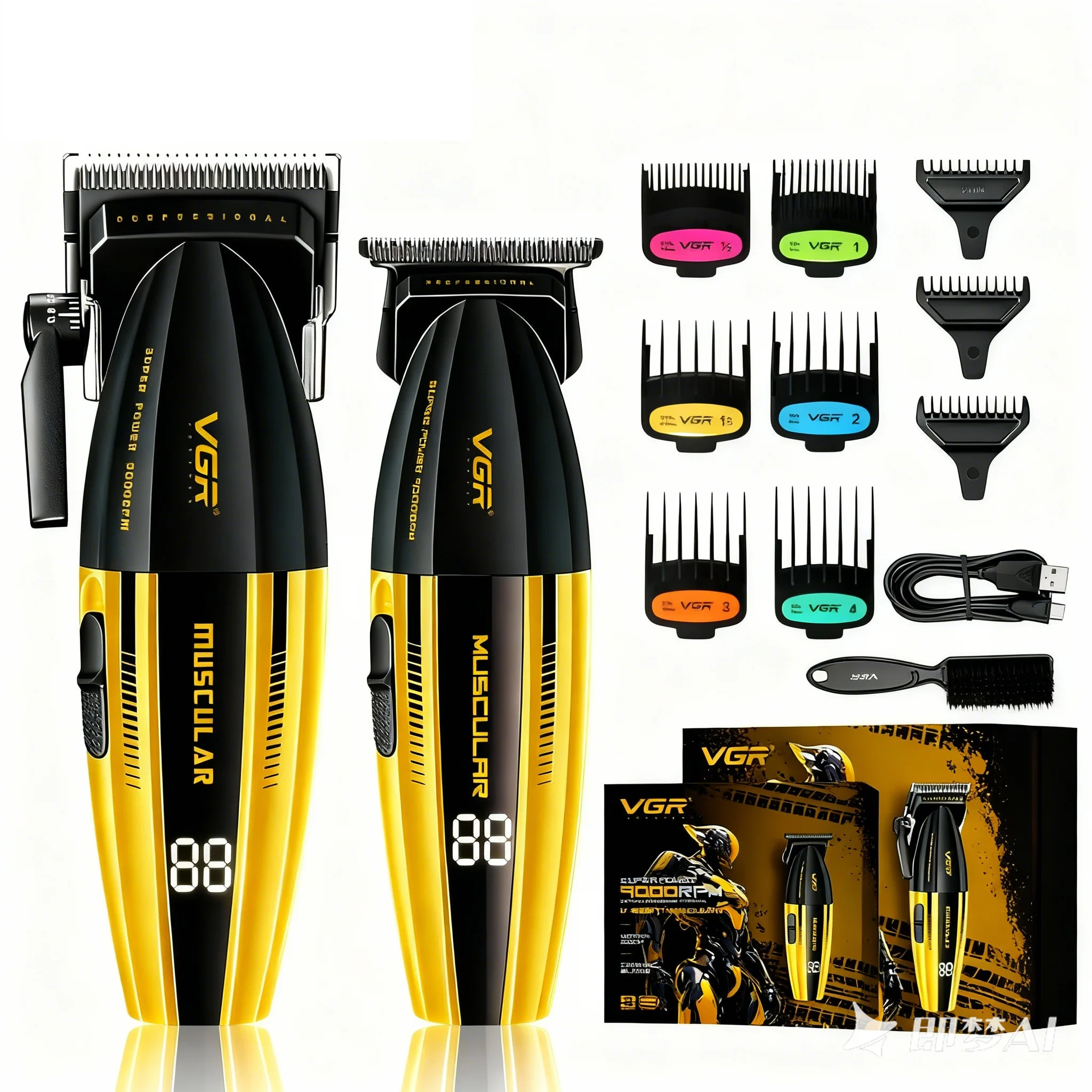 Professional 9000 RPM Master Clipper – Powder Metallurgy Precision Blade & 150 Minute High Performance Cordless System