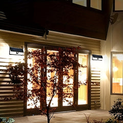 4pcs Outdoor Motion Sensor LED Solar Wall Lights by Snagg An Outdoor Light