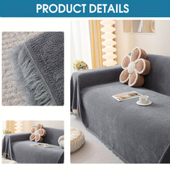 2pcs Chenille Sofa Covers Modern, Pet-Friendly & Double-Sided by Snagg A Sofa Cover