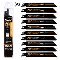 10PCS Bi-Metal Sawzall Blades – Metal Cutting 6" & 9" 18TPI with Cobalt