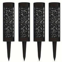 8pcs Hollow Round LED Solar Garden Path Lights by Snagg An Outdoor Light