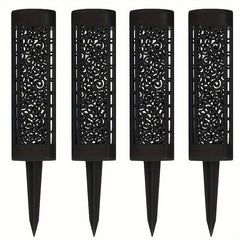 8pcs Hollow Round LED Solar Garden Path Lights by Snagg An Outdoor Light