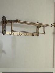 Vintage European-Style Wall-Mounted Towel Rack by Snagg A Rack