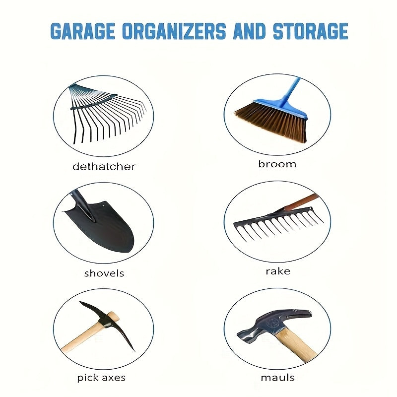 Heavy Duty Steel Garden Tool Rack by Snagg A Rack
