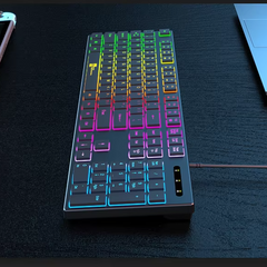 Wired RGB Gaming Keyboard – 104 Key USB Backlit Design with Ergonomic Layout for PC & Laptop by Snagg A Keyboard