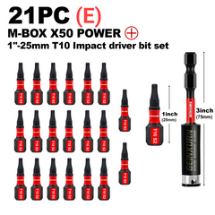Impact Tough Magnetic Torx Screwdriver Bit Set – S2 Alloy Steel Star Bits