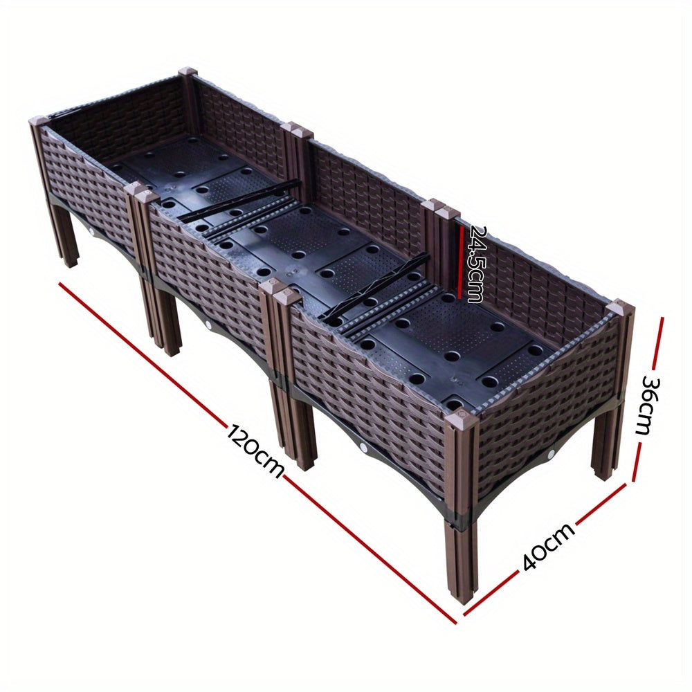 Raised Garden Bed Planter Box 120×40×36cm by Snagg A Garden Bed