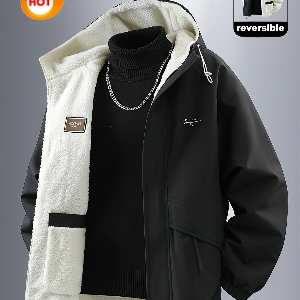 Men’s Insulated Parka Jacket – Reversible, Windproof & Durable by Snagg A Jacket