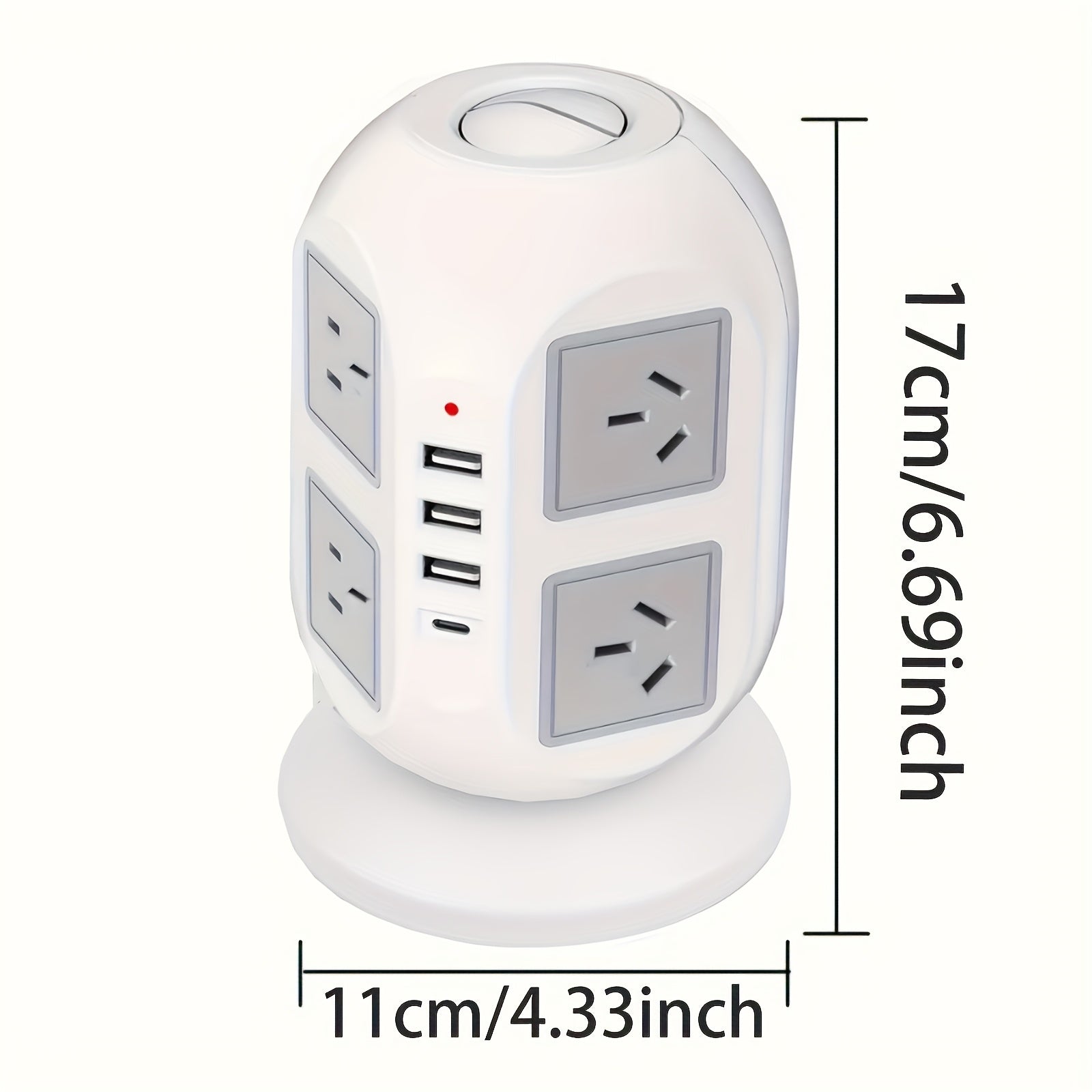 3M Tower Power Strip – 8-Way Extension by Snagg An Extension Cable